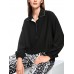 Marccain Sports - BS 5120 W24 - Sportieve zwarte blouse 